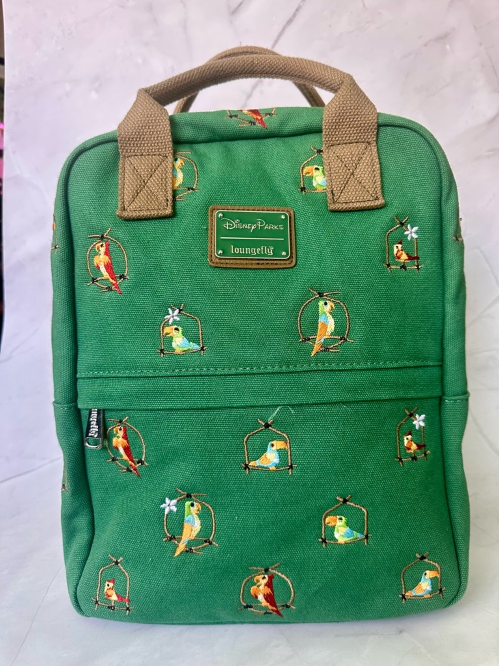 Disney Parks Loungefly Tiki Room Parrot Backpack Retired Rare